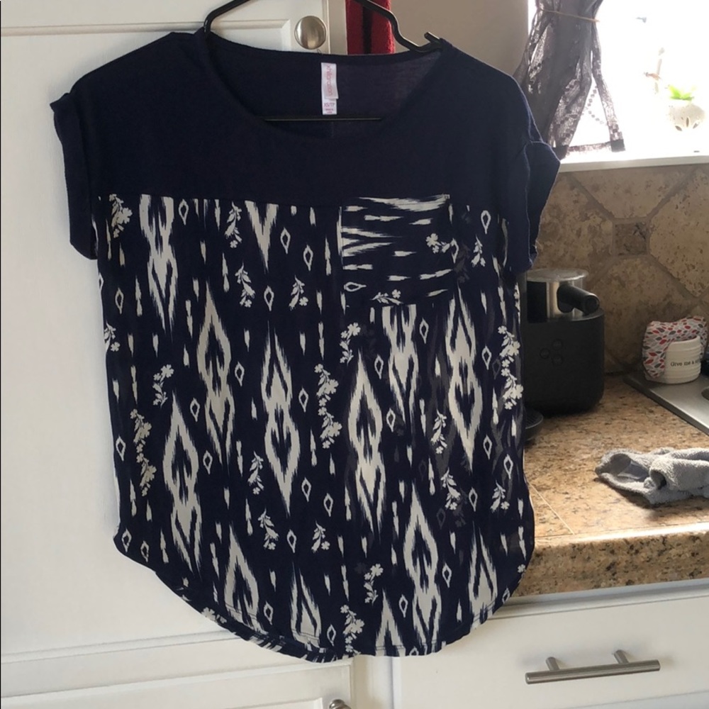 Flowy Blue Blouse